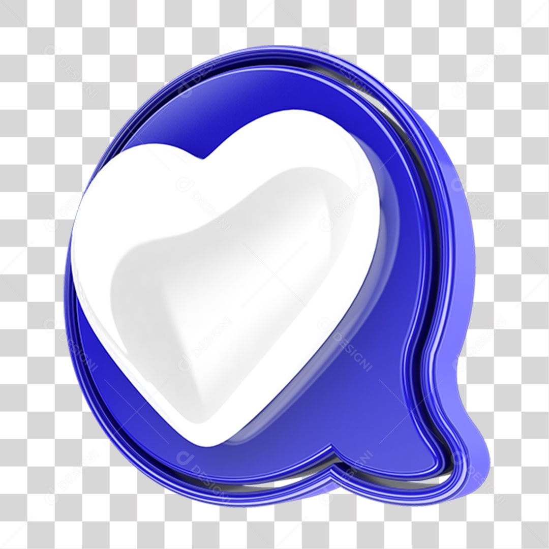 Ícone Mensagem Coração PNG Transparente