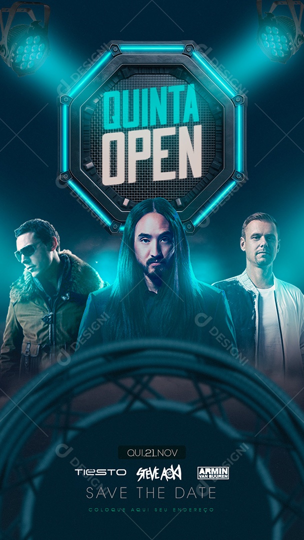 Story Flyer Quinta Open Social Media  PSD Editável