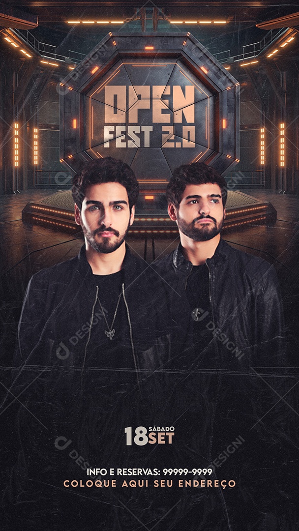 Story Flyer Open Fast 2.0 Social Media PSD Editável