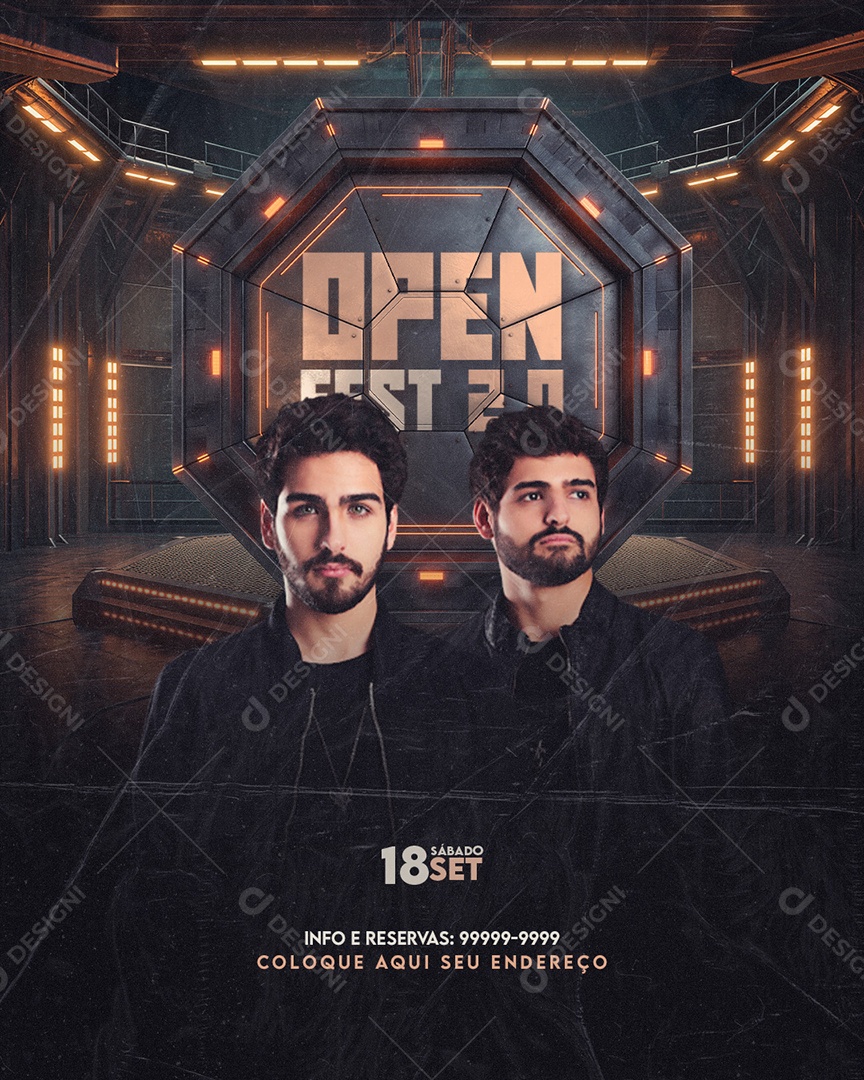 Feed Flyer Open Fast 2.0 Social Media PSD Editável