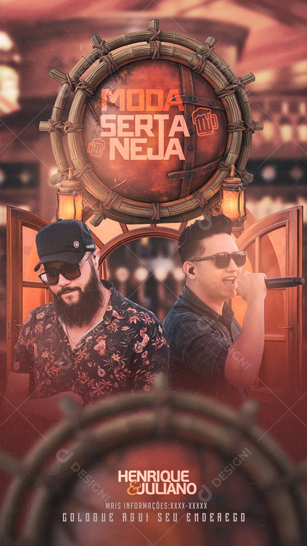 Story Flyer Moda Sertaneja Social Media PSD Editável