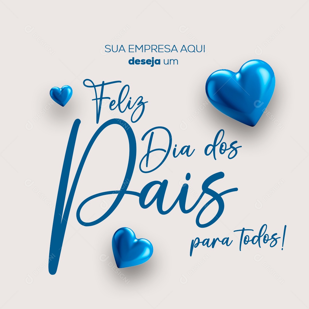 Feliz Dia Dos Pais 11 de Agosto Social Media PSD Editável