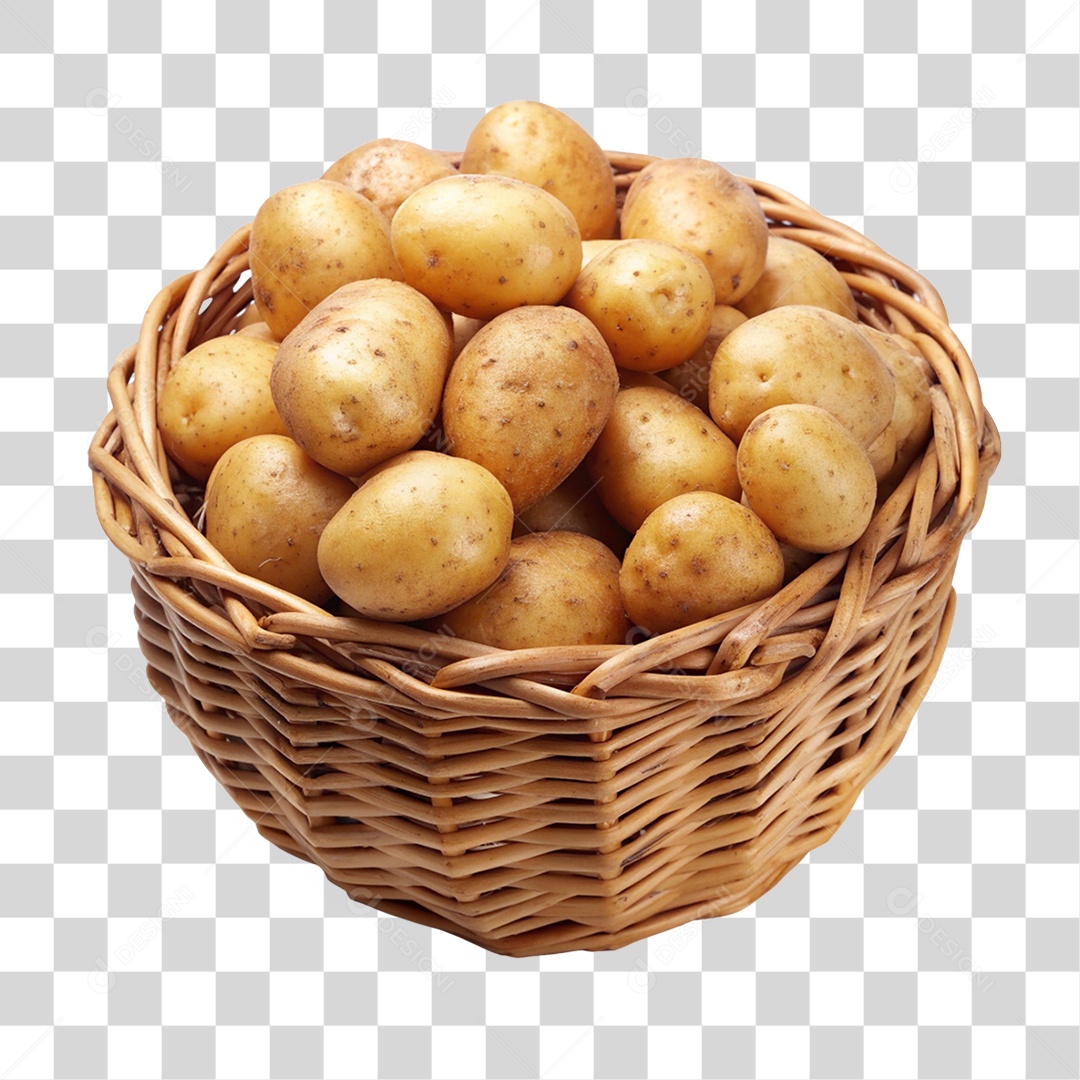 Cesta de Batatas PNG Transparente