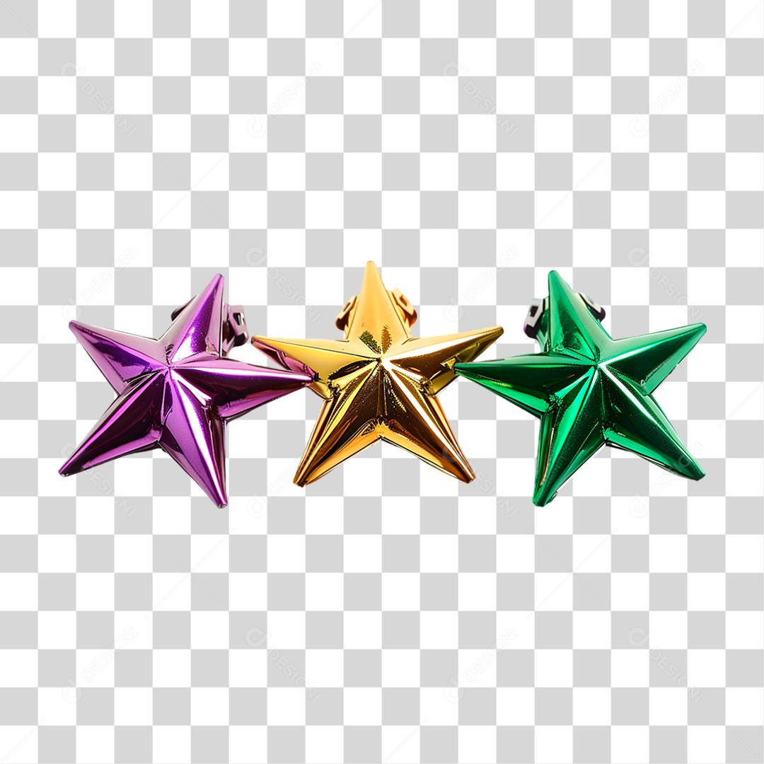 Estrelas Decorativas PNG Transparente