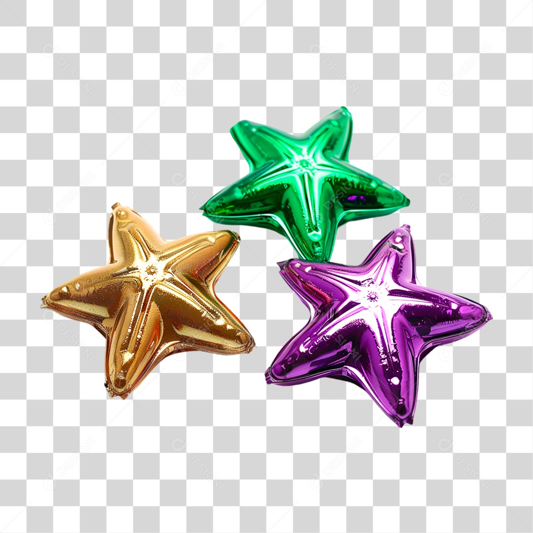 Estrelas Decorativas PNG Transparente