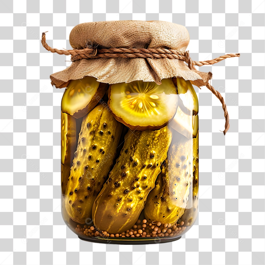 Pote de Picles PNG Transparente