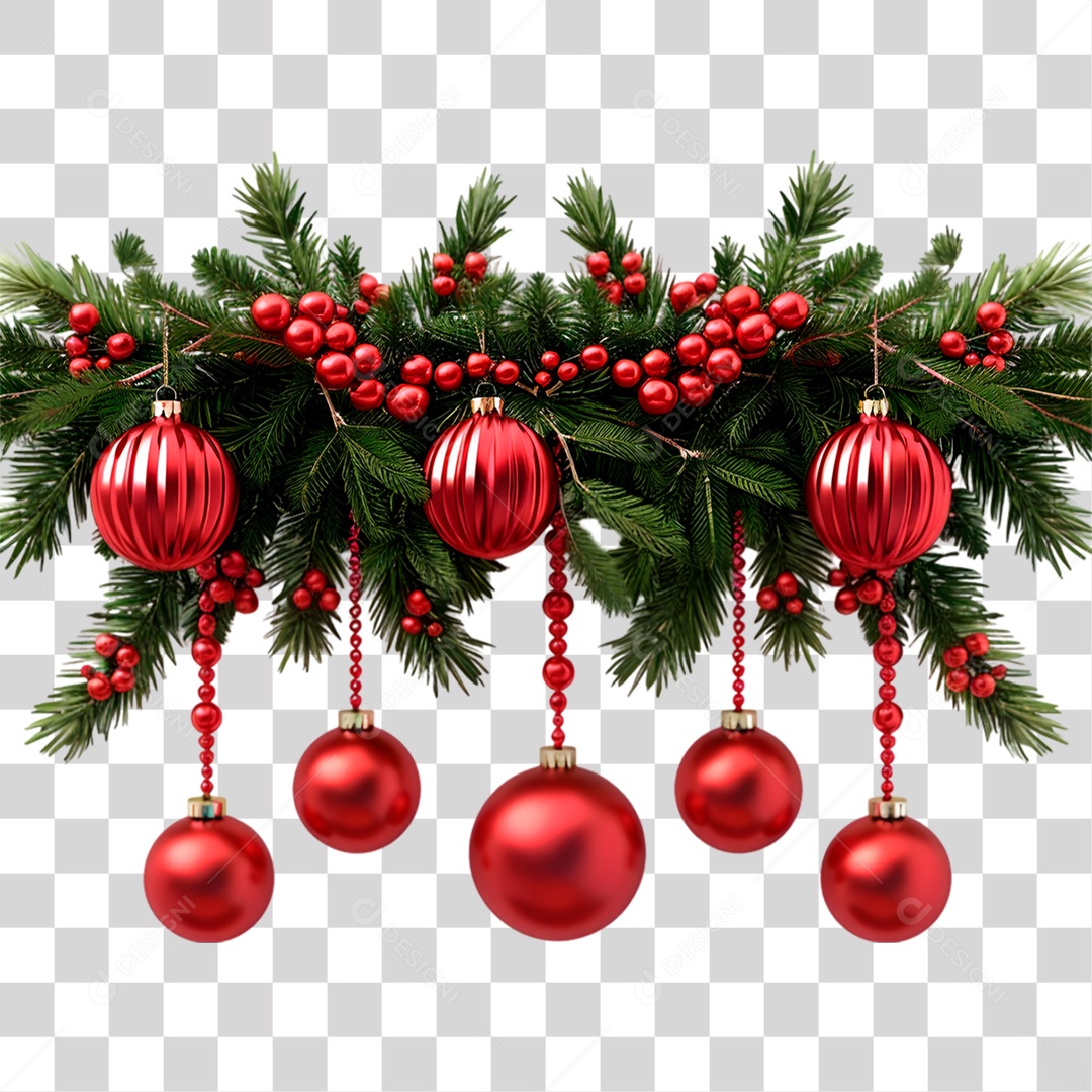 Enfeite de Natal PNG Transparente