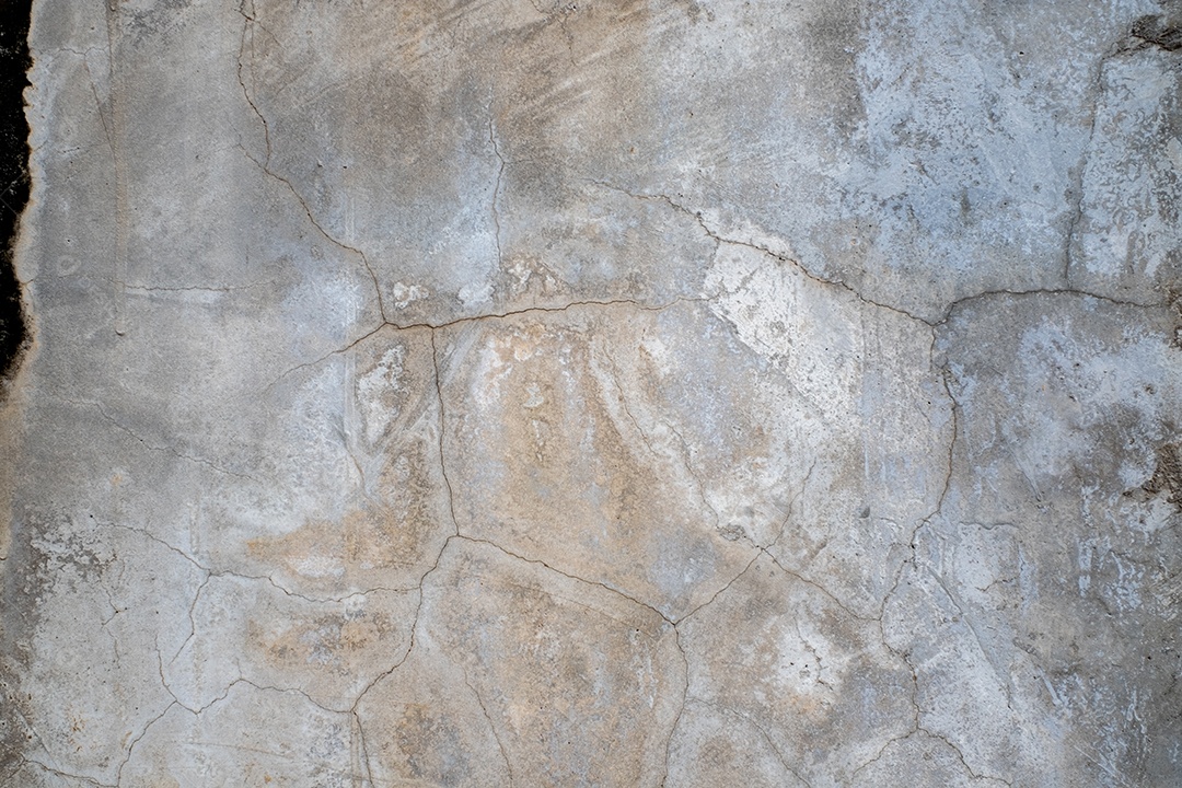 Parede de concreto rachada