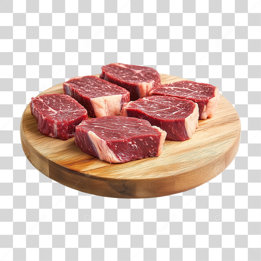 Carne Sobre Tábua PNG Transparente