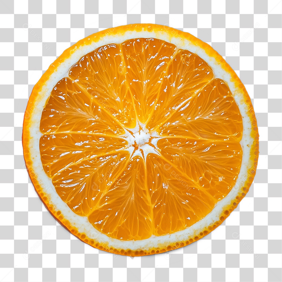 Rodela de Laranja PNG Transparente