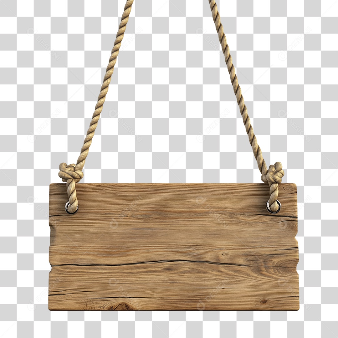 Placa de Madeira PNG Transparente