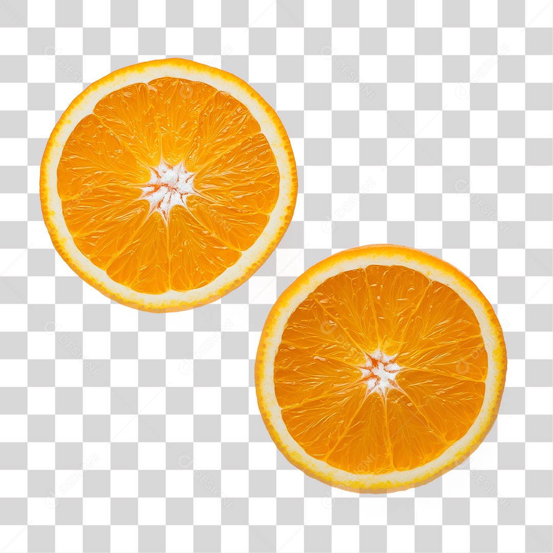 Rodela de Laranja PNG Transparente