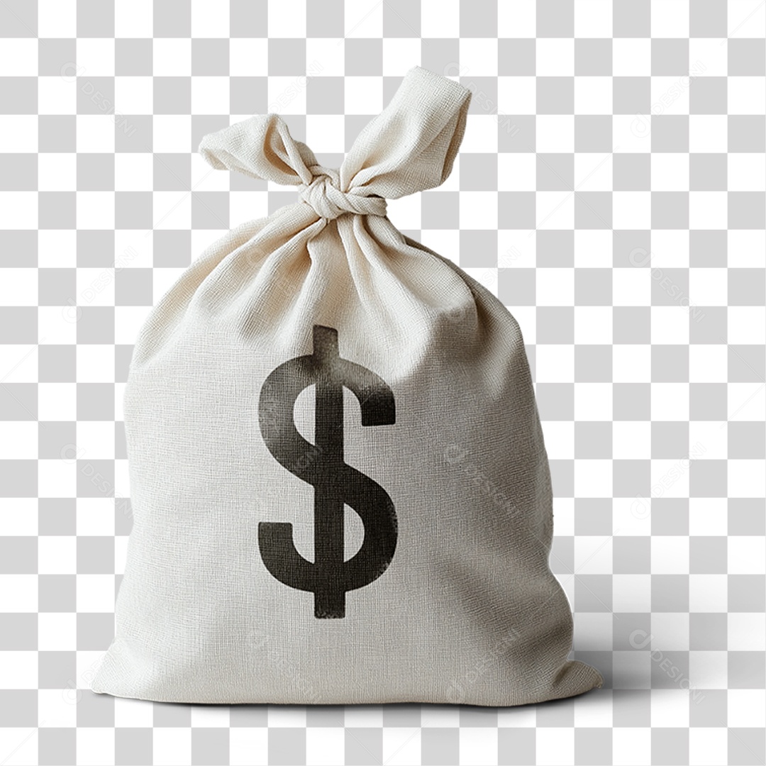Saco de Dinheiro PNG Transparente