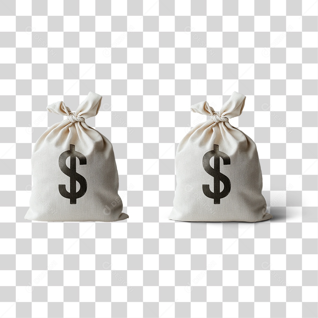 Saco de Dinheiro PNG Transparente