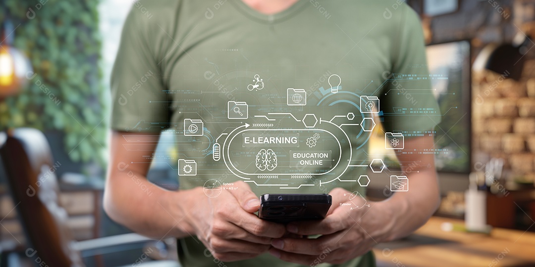 Empresário bem sucedido sobre escritório