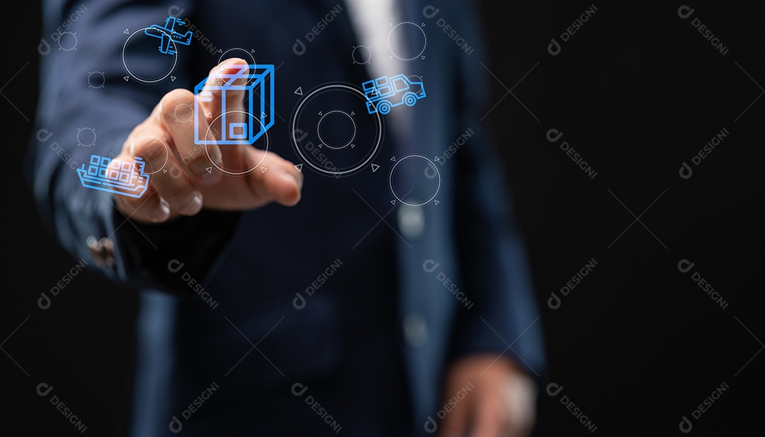 Empresário bem sucedido sobre escritório