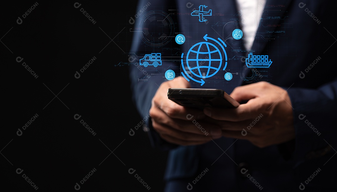 Empresário bem sucedido sobre escritório