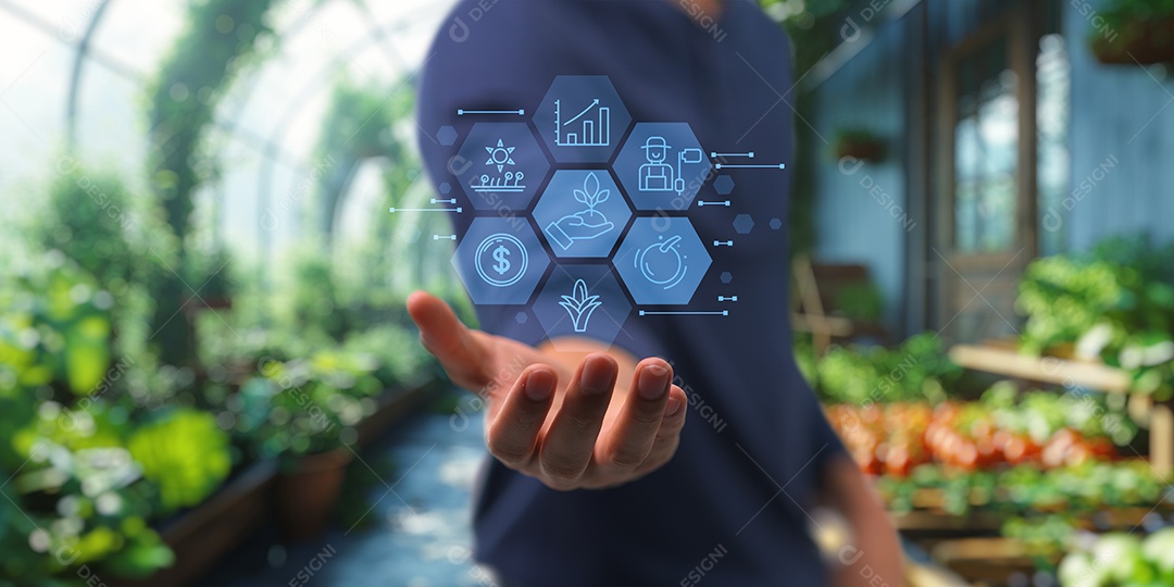 Empresário bem sucedido sobre escritóri