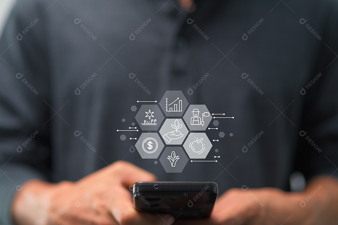 Empresário bem sucedido sobre escritório