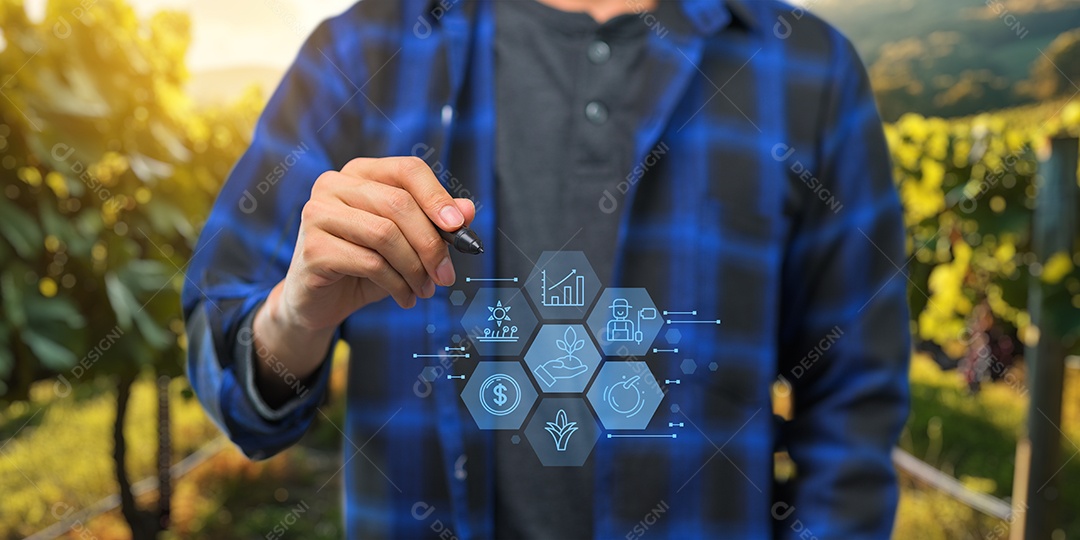 Empresário bem sucedido sobre escritório