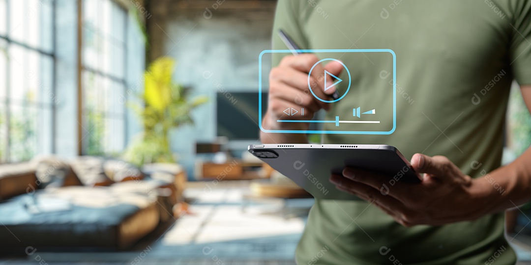 Empresário bem sucedido sobre escritório