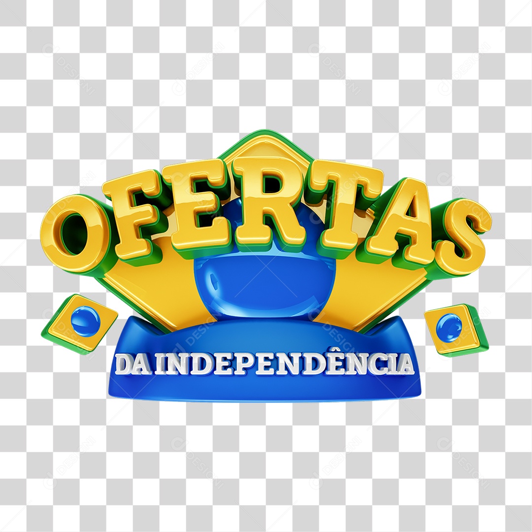 Selo 3D Ofertas da Independência PNG Transparente