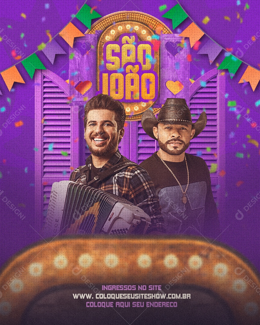 Feed Flyer São João Social Media PSD Editável