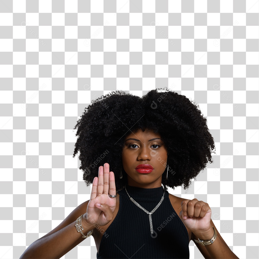 Mulher Morena Estilosa PNG Transparente