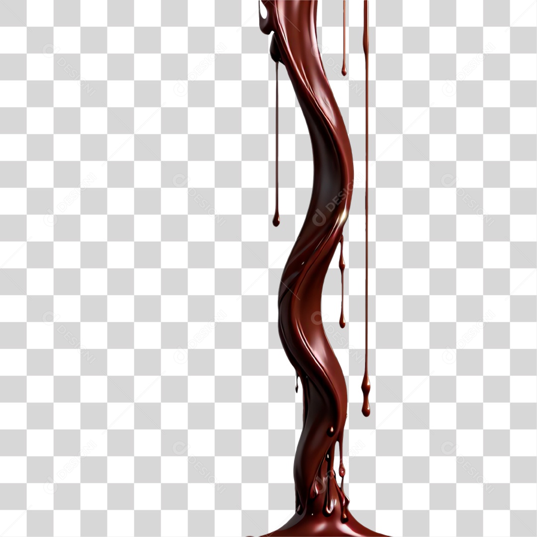 Splash de Chocolate PNG Transparente
