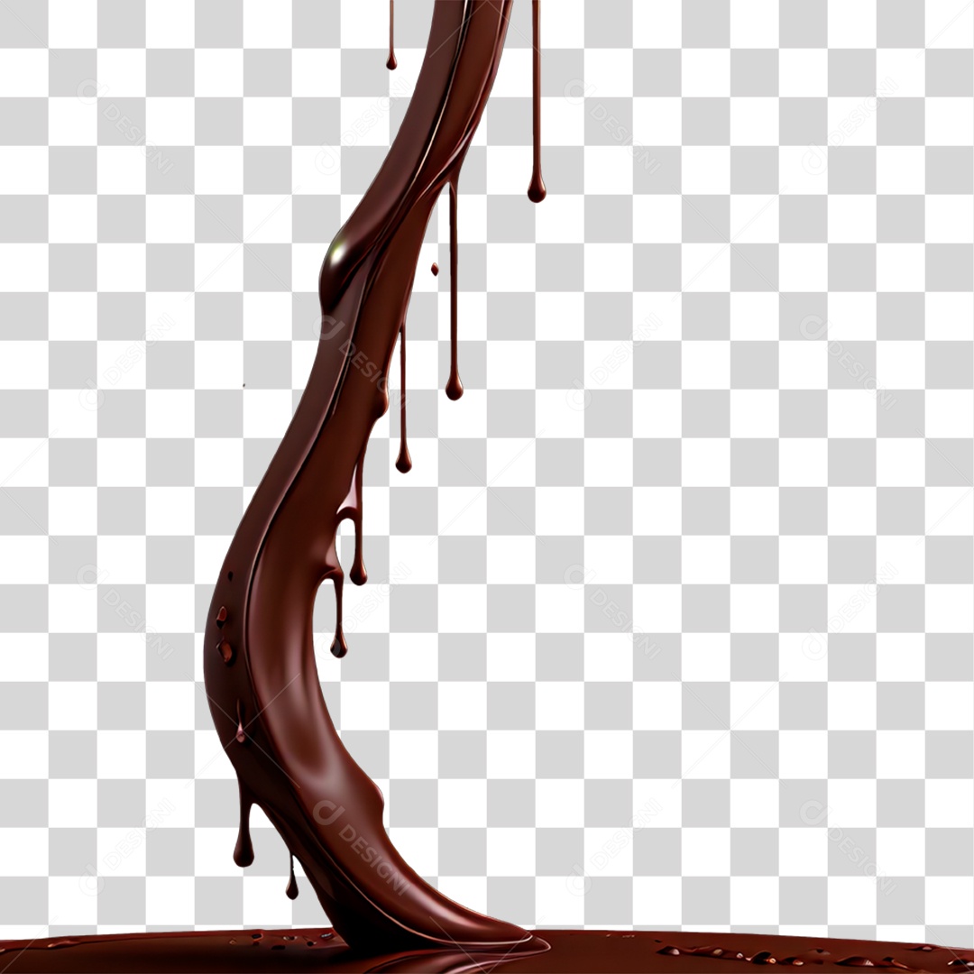 Splash de Chocolate PNG Transparente