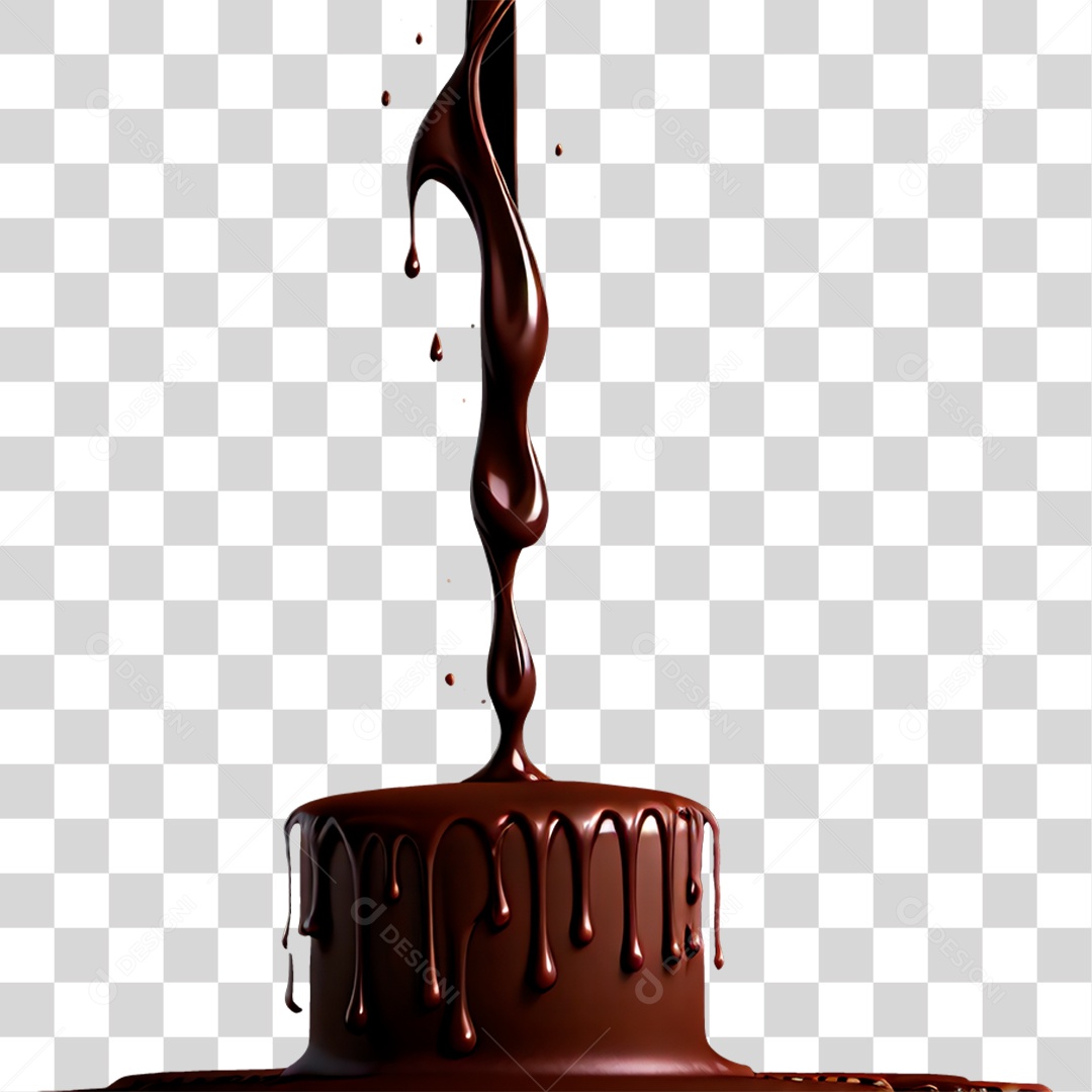 Splash de Chocolate PNG Transparente