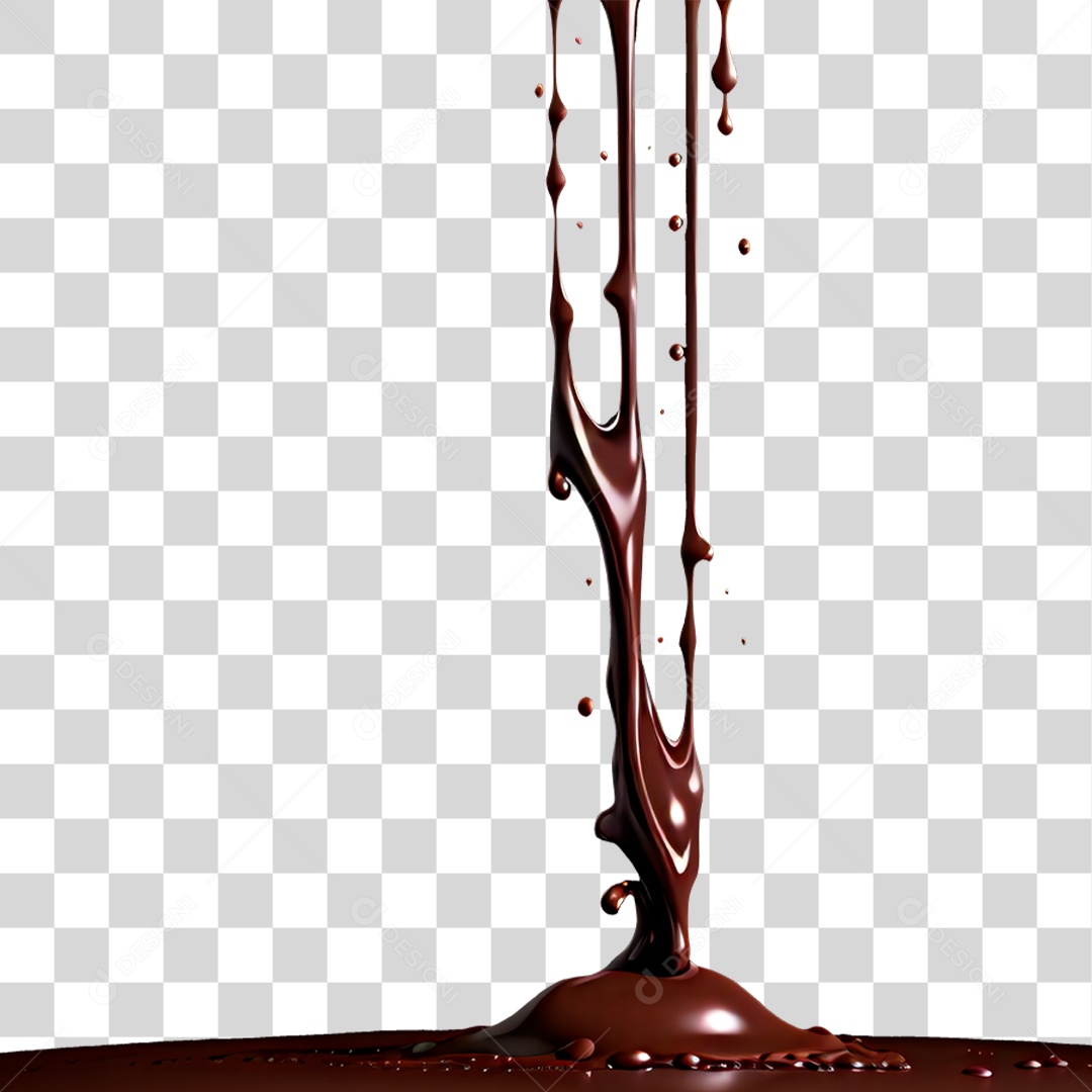 Splash de Chocolate PNG Transparente