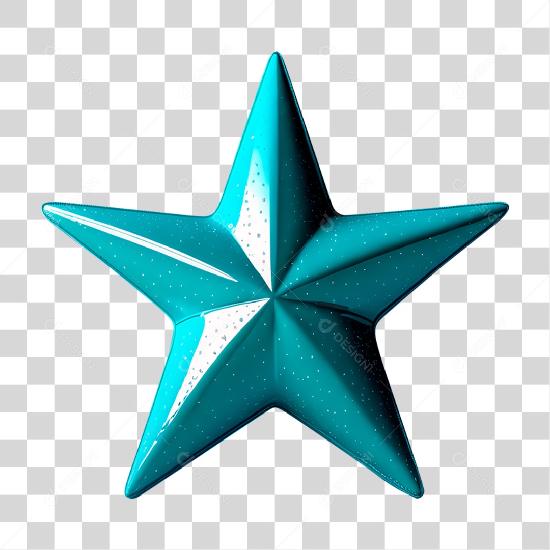 Estrela Azul PNG Transparente