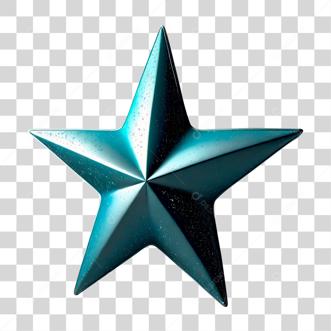 Estrela Azul PNG Transparente