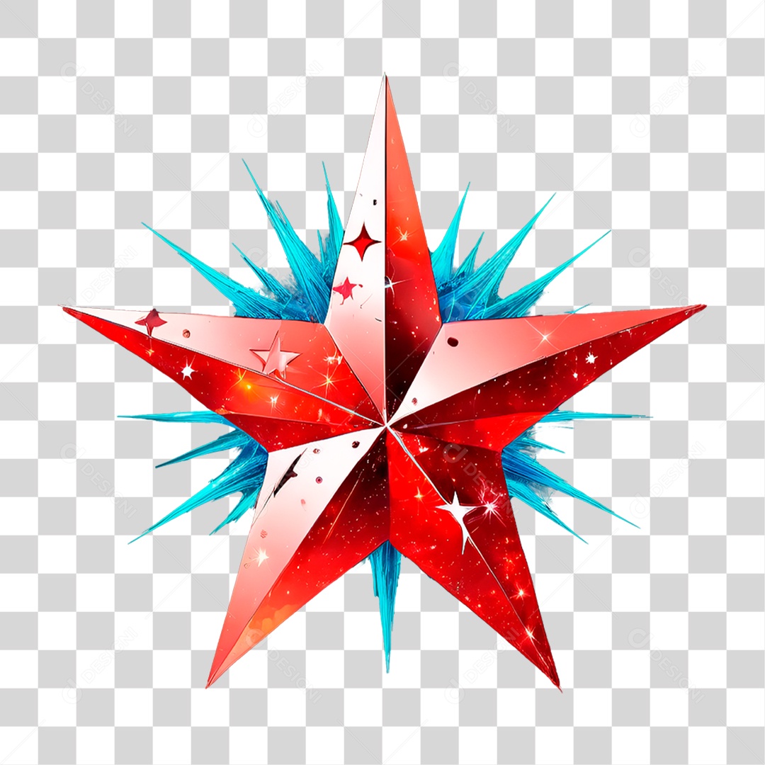 Estrela Vermelha PNG Transparente
