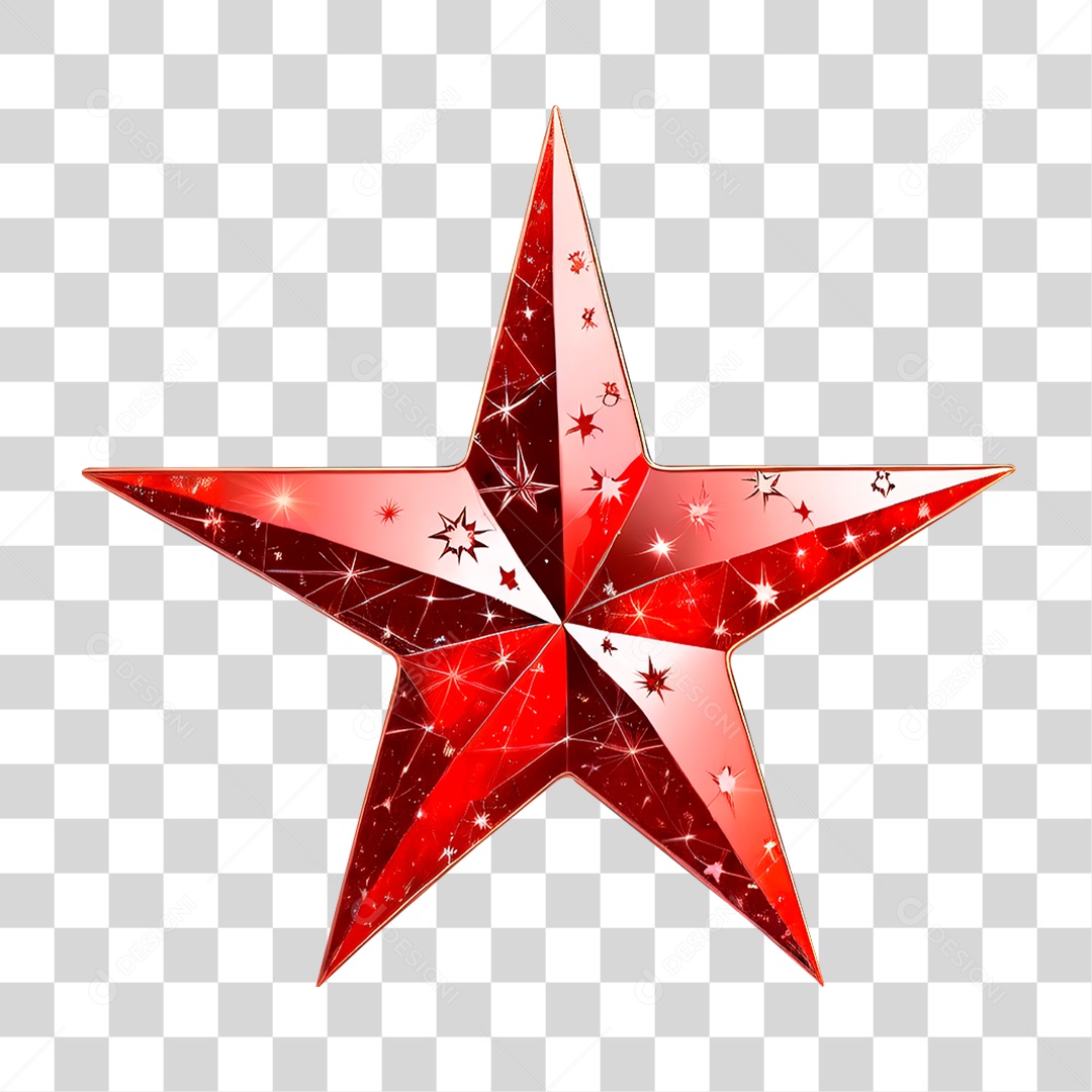 Estrela Vermelha PNG Transparente
