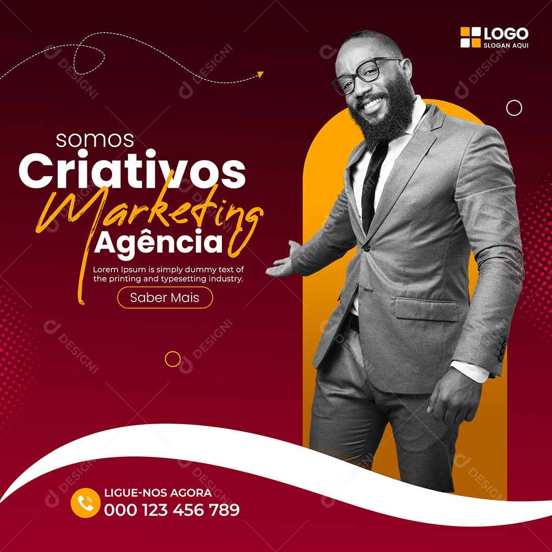 Agencia de Marketing Digital Social Media PSD Editável