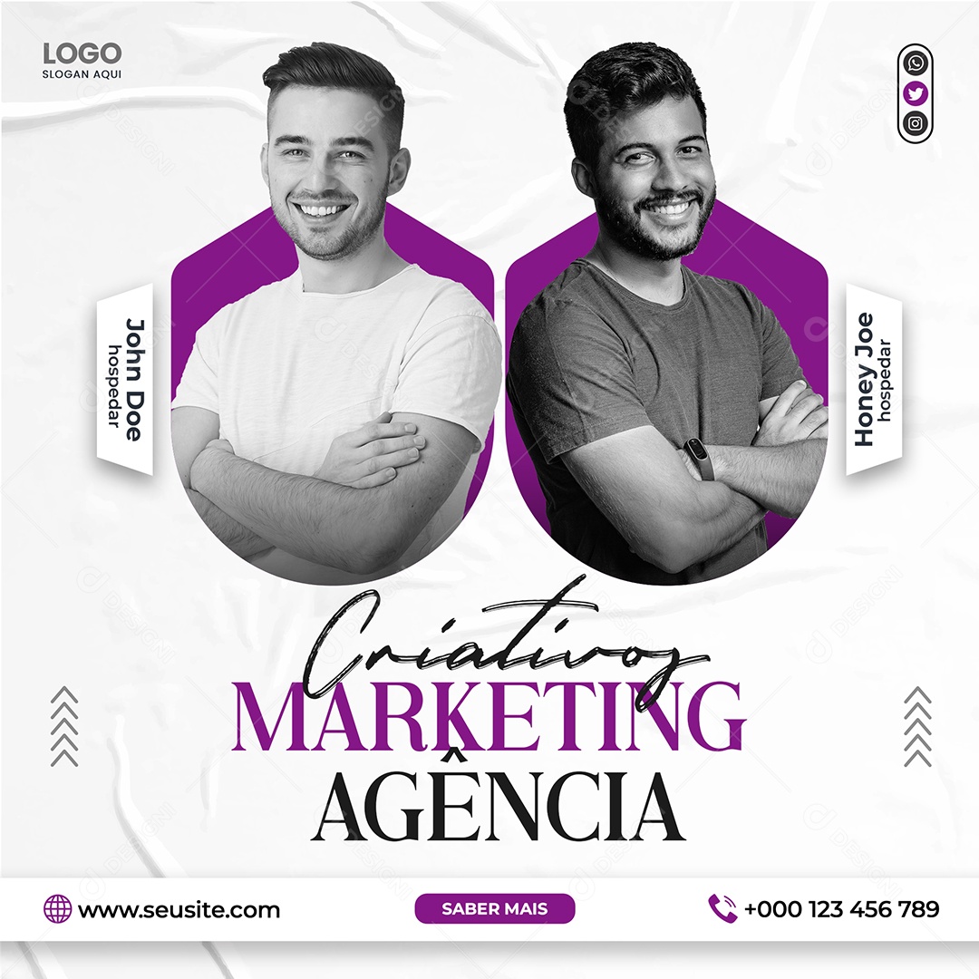 Agencia de Marketing Digital Social Media PSD Editável