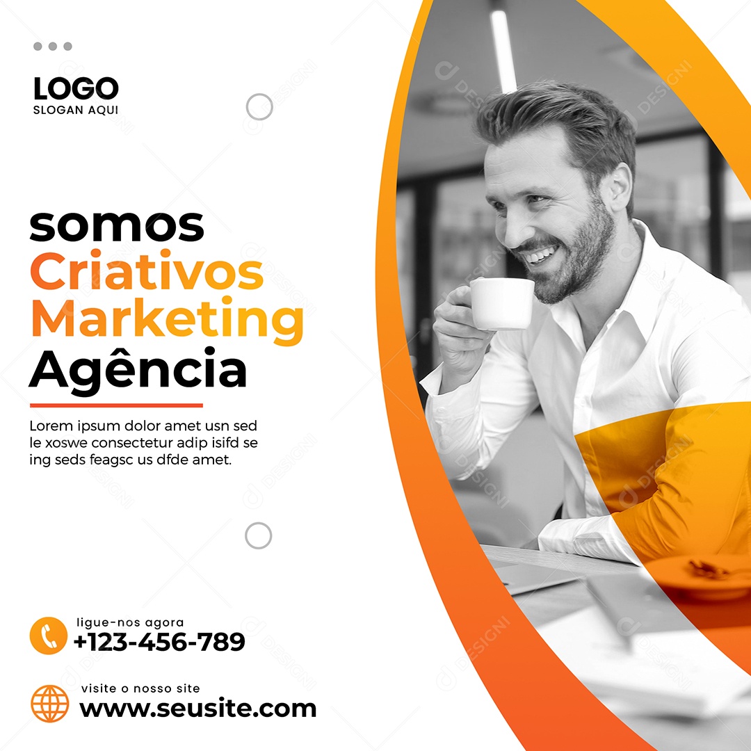 Agencia de Marketing Digital Social Media PSD Editável