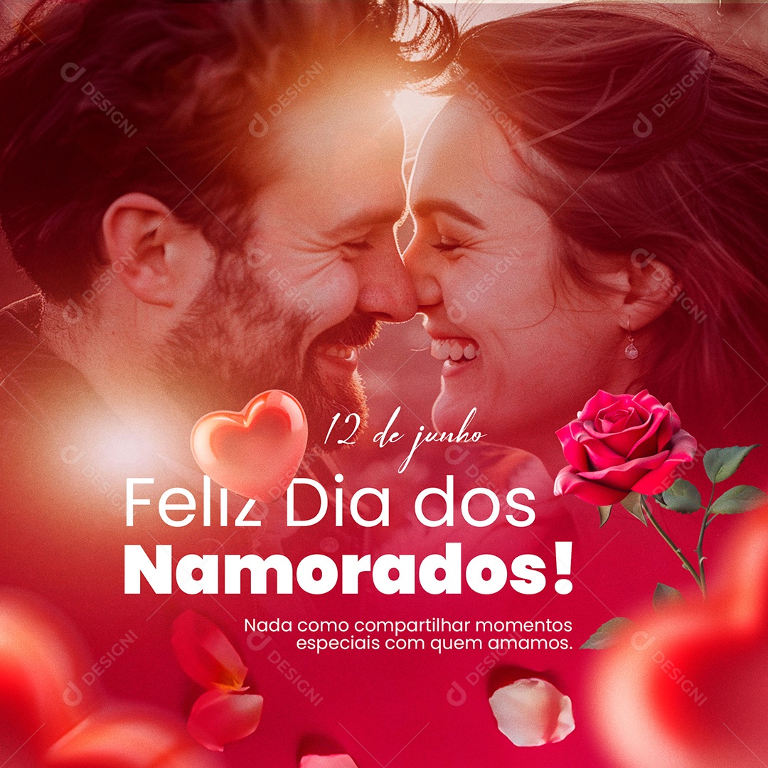Dia dos Namorados 12 de Junho Social Media PSD Editável
