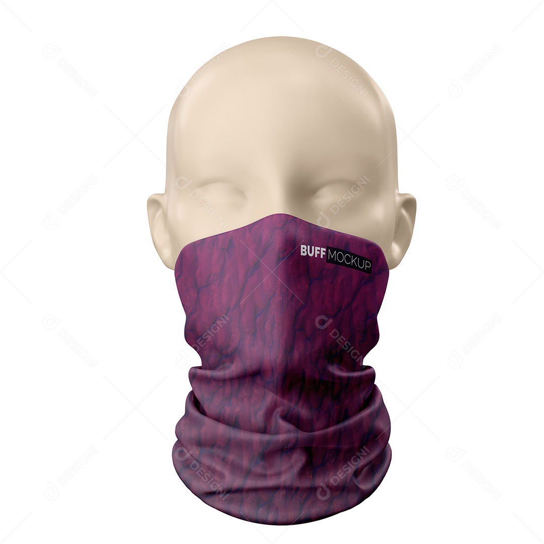 Lenço em Manequim PSD Editável Mockup