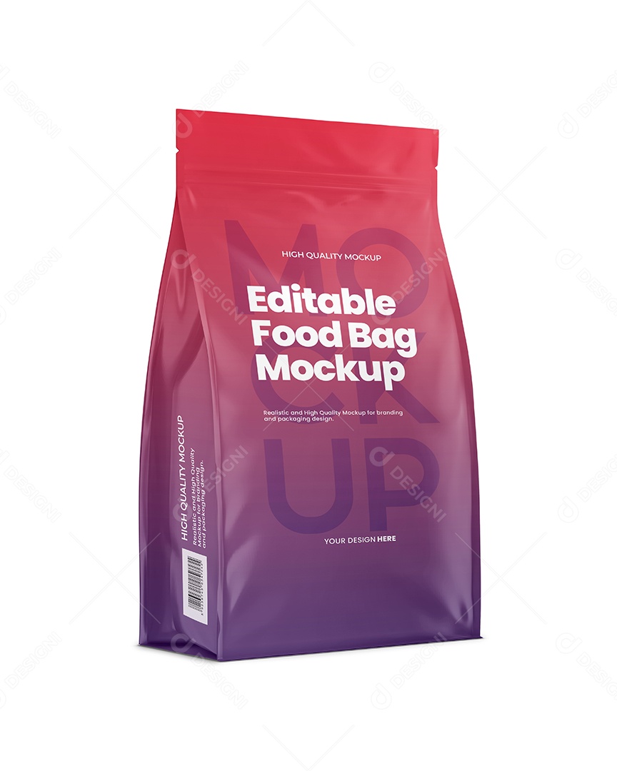 Sacola de Comida PSD Editável Mockup