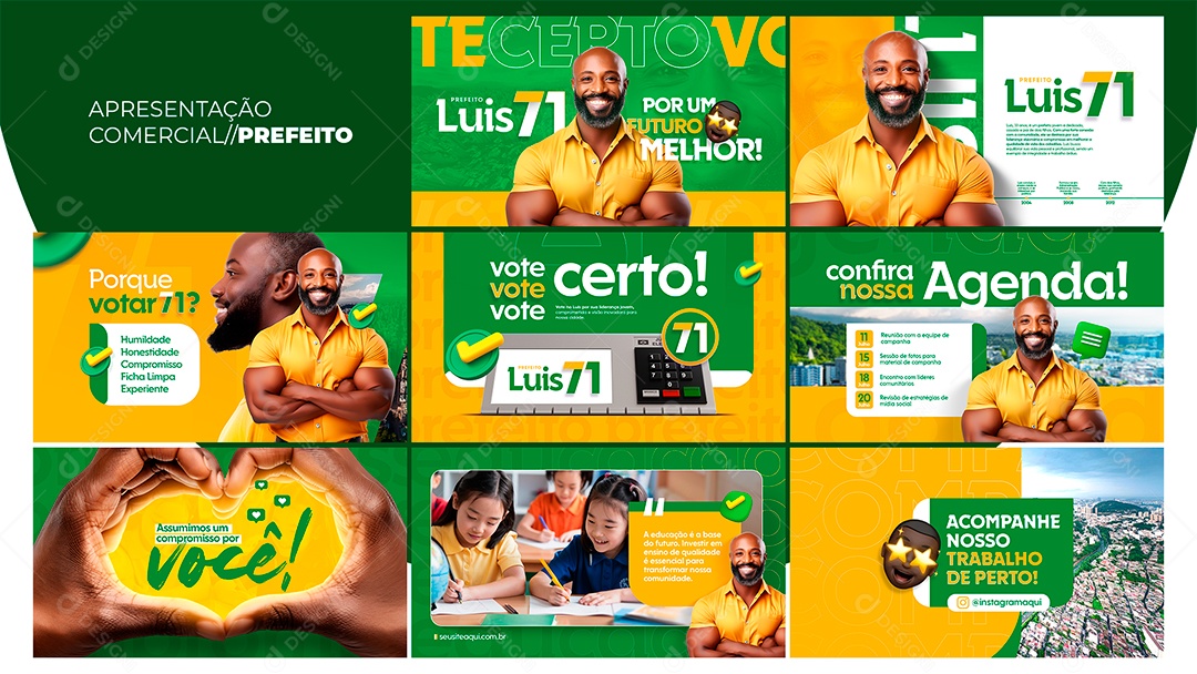 Apresentação Comercial Prefeito PSD Editável