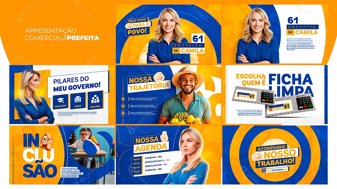 Apresentação Comercial Prefeita PSD Editável