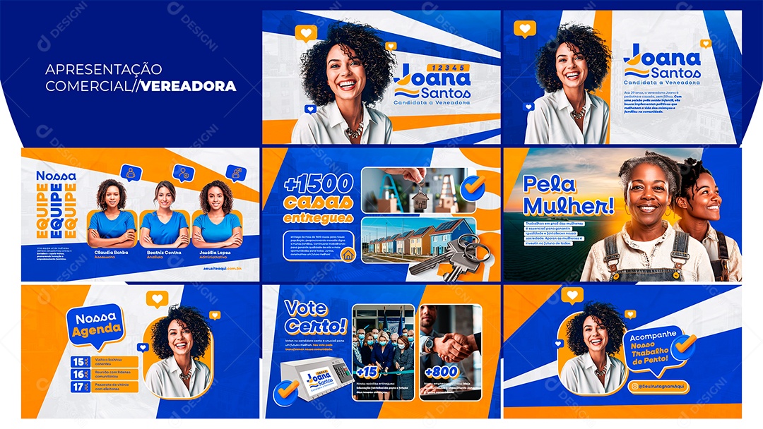 Apresentação Comercial Vereadora PSD Editável