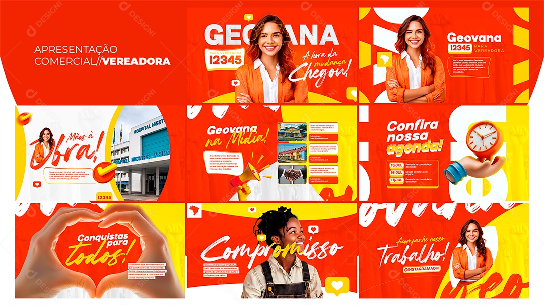 Apresentação Comercial Vereadora PSD Editável