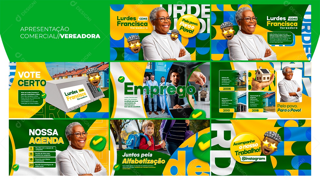 Apresentação Comercial Vereadora PSD Editável