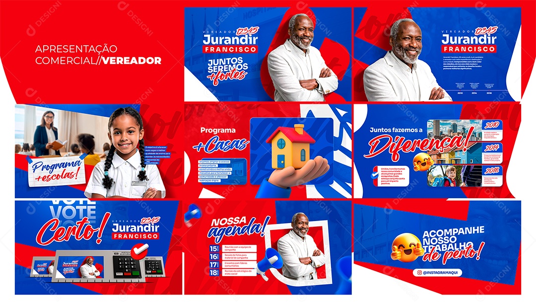 Apresentação Comercial Vereador PSD Editável