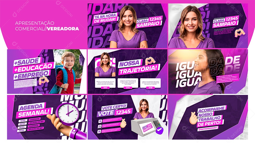 Apresentação Comercial Vereadora PSD Editável