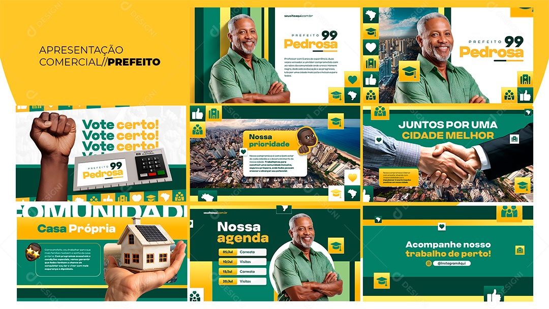 Apresentação Comercial Prefeito PSD Editável